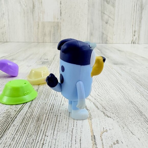 Bluey with HATS Flat Ears Chip Shop Hat Nurse Doctor Fishing Dress Up Set NEW - Picture 7 of 10